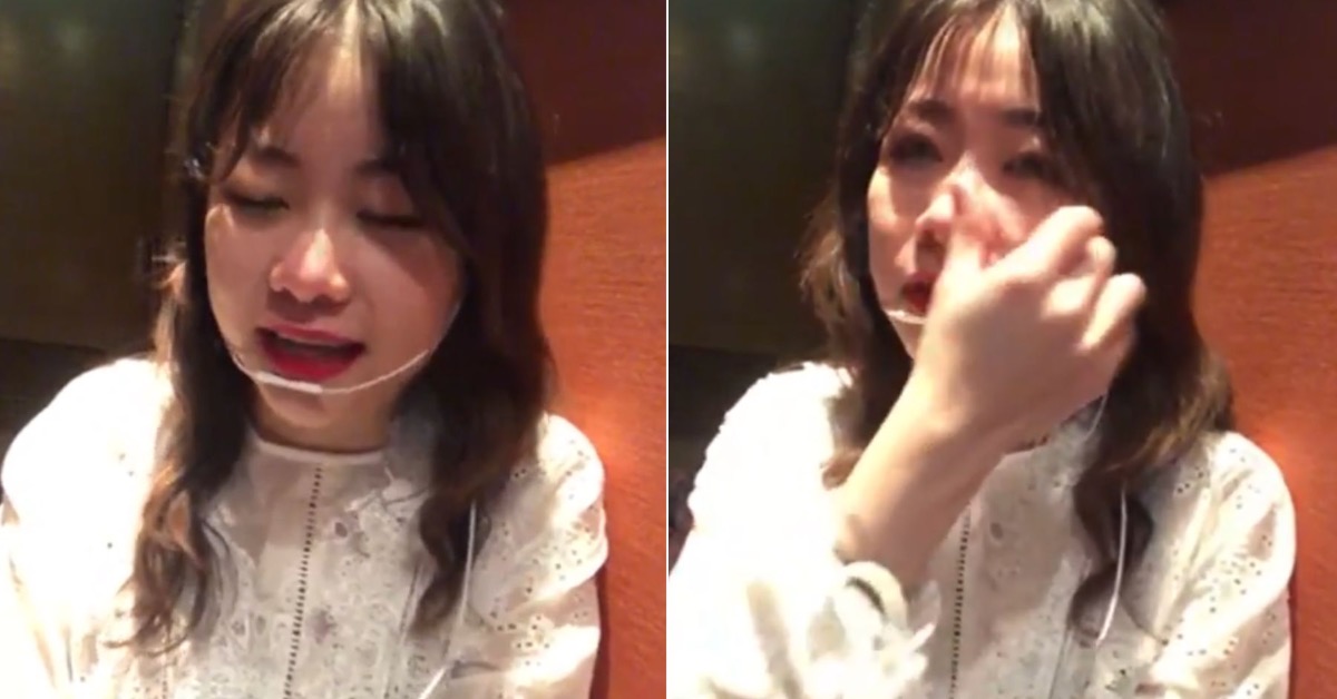 知名大胃王YouTuber路路（LuLu）在直播中淚訴童年創傷，透露幼稚園時期曾遭哥哥好友性侵長達一年。（圖／翻攝自路路Yt頻道）
