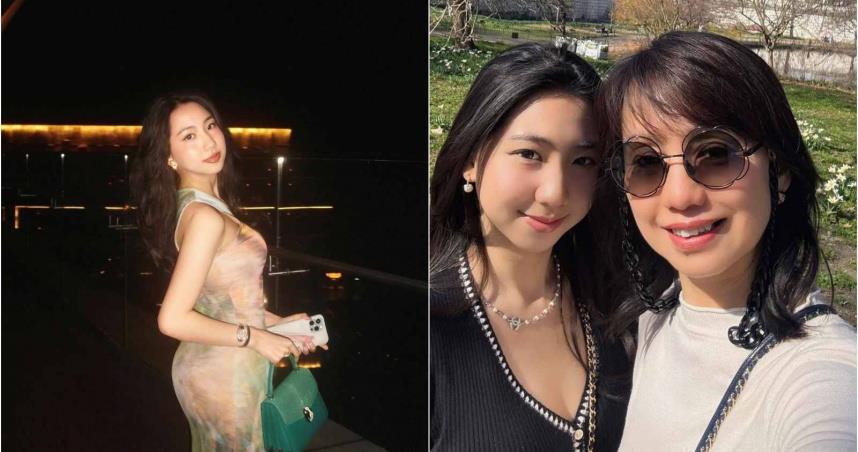 Threads上爆紅的白富美Amanda，正是蔡幸娟的女兒「蛋蛋」。（圖／翻攝自Amanda Threads、翻攝蔡幸娟臉書粉絲團）