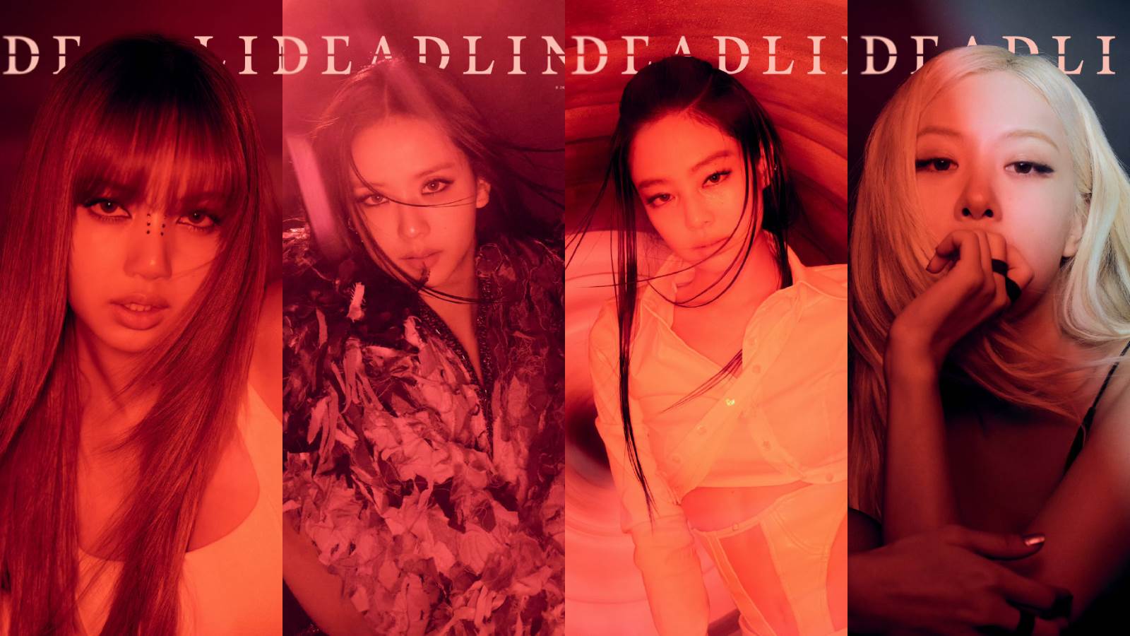 韓國女團BLACKPINK第三張迷你專輯《DEADLINE》Red Light Ver.。（圖／翻攝自BLACKPINK IG）