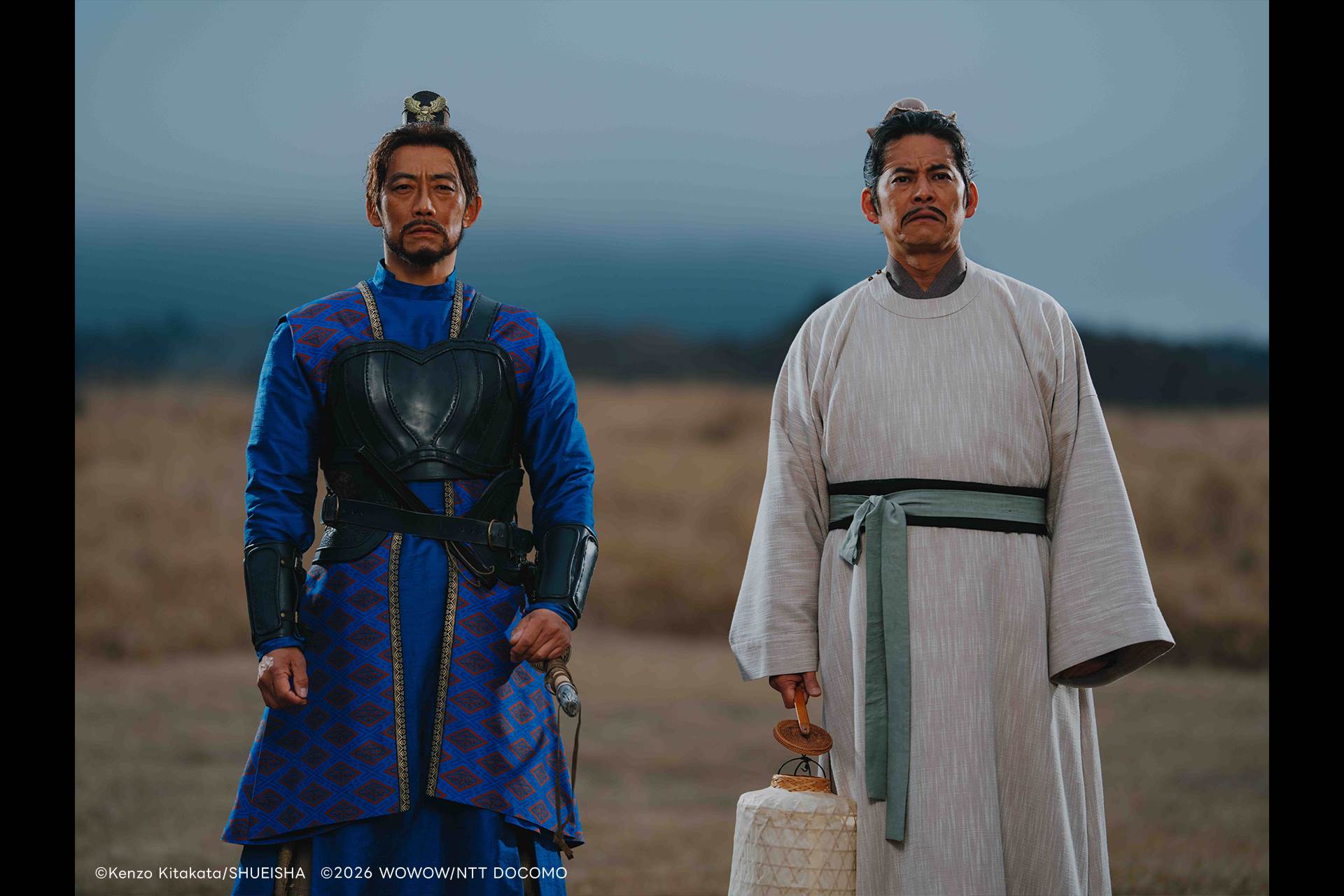 《北方謙三 水滸傳》織田裕二（右）與反町隆史兩大天王夢幻共演，領軍梁山英雄。（圖／Hami Video提供）