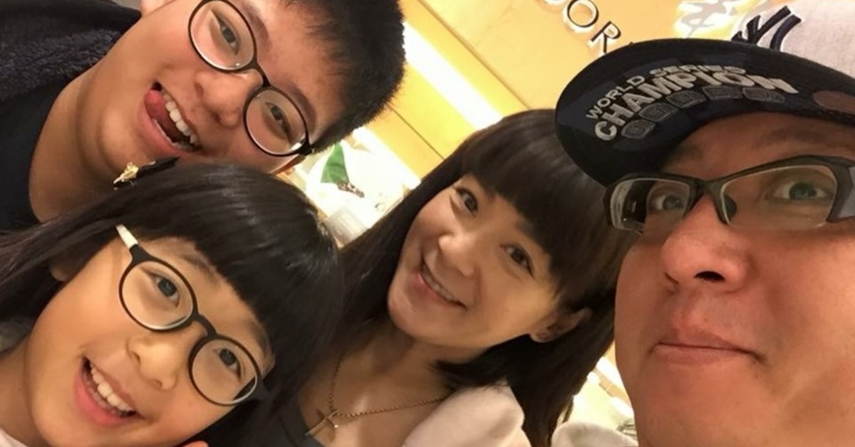 袁惟仁日前病逝，前妻陸元琪曬出過往一家四口的合照。（圖／翻攝自陸元琪 臉書）
