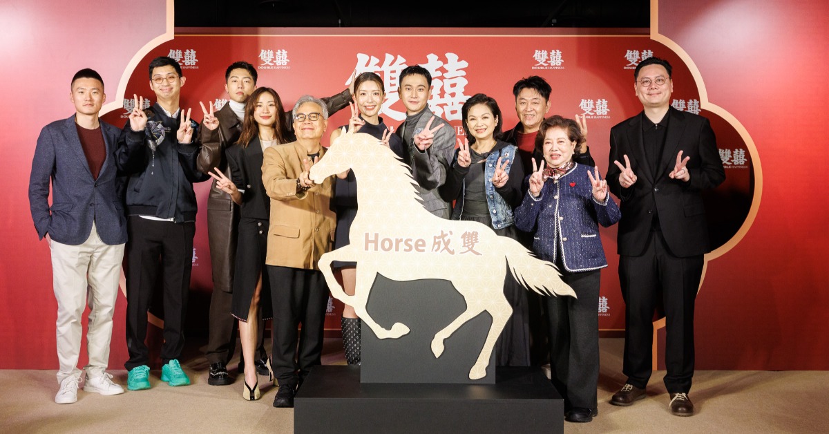 田啟文首闖台片讚劉冠廷「演技驚人」，首映典禮盼「Horse成雙」。（圖／水花電影）