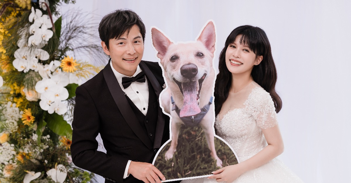 孫協志、夏宇童在情人節當日補辦婚宴。（圖／五熊國際提供）