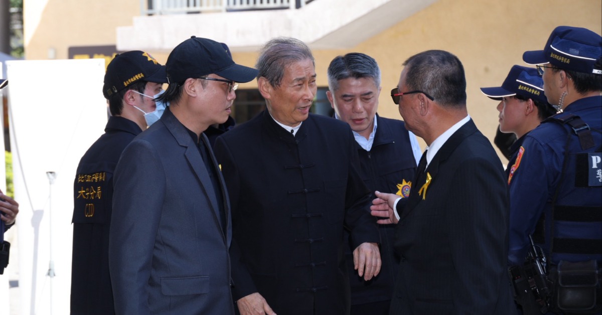 張安樂現身告別式。（圖／東森娛樂）