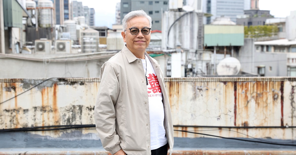 田啟文首度出演台灣電影《雙囍》，飾演余香凝的爸爸「老吳」。（圖／東森娛樂）