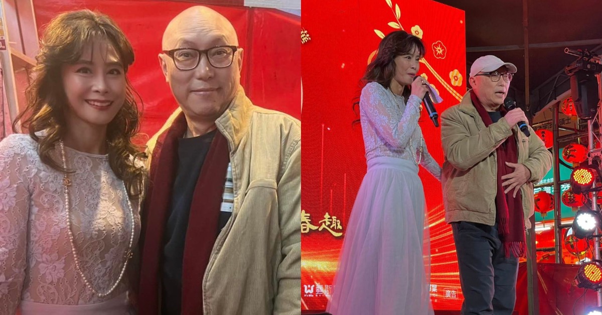 導演鄧安寧（右）驚喜現身。（圖／翻攝自辛甘臉書）