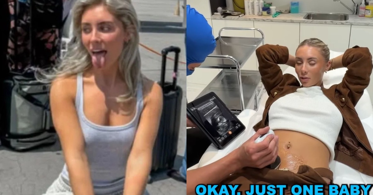 英國成人影星邦妮‧布魯於排卵期舉辦400人「育種任務」後宣布懷孕。（圖／翻攝自IG「onlybonnieblue」／Yt「Bonnie Blue」）