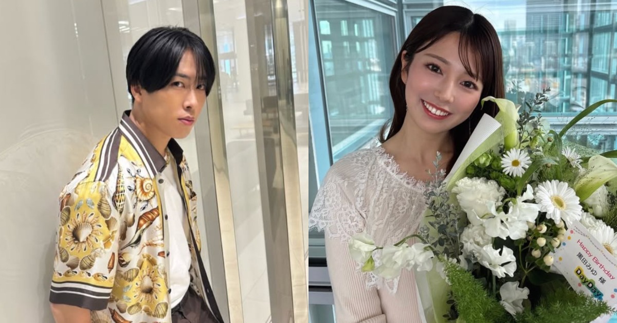 Snow Man成員宮舘涼太傳出與人氣女主播黑田美優疑似熱戀中。（圖／翻攝自宮舘涼太、黑田美優IG）