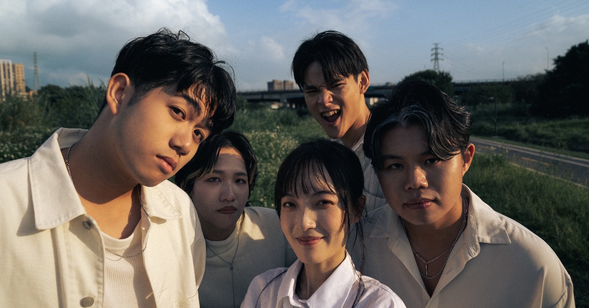 新生代人氣樂團「公館青少年GGteens」成員（左起）：鼓手阿傑、貝斯手婉鈴、主唱Lucy、吉他手政廷、主唱Adam。（圖／遠雄創藝提供）