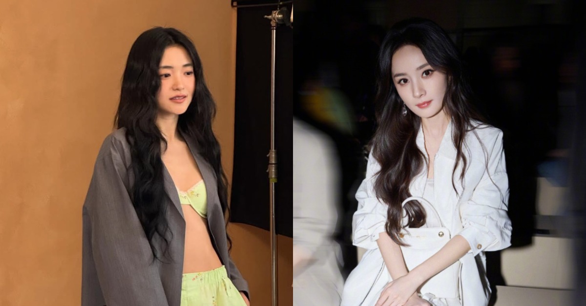 韓國女星金泰梨和中國女星楊冪出席米蘭時裝周。（圖／翻攝自金泰梨 IG、楊冪微博）