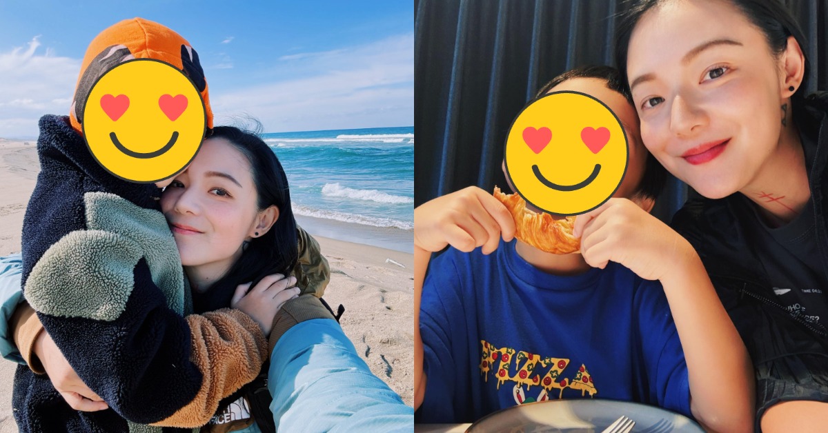女星歐陽靖經常分享和兒子新醬的日常。（圖／翻攝自歐陽靖 IG）