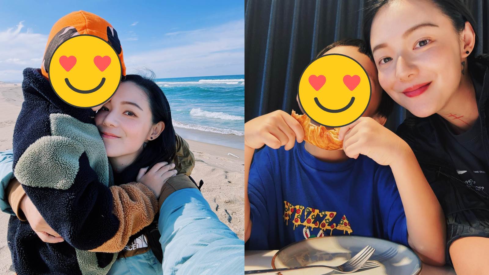 女星歐陽靖詢問兒子新醬要不要見爸爸，結果得到「我爸爸不是死了嗎！？」的回答。（圖／翻攝自歐陽靖 IG）