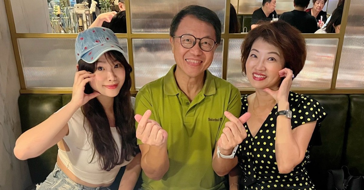 吳中純與梅聖旻婚後育有一女梅嬿翎。（圖／翻攝自吳中純臉書）