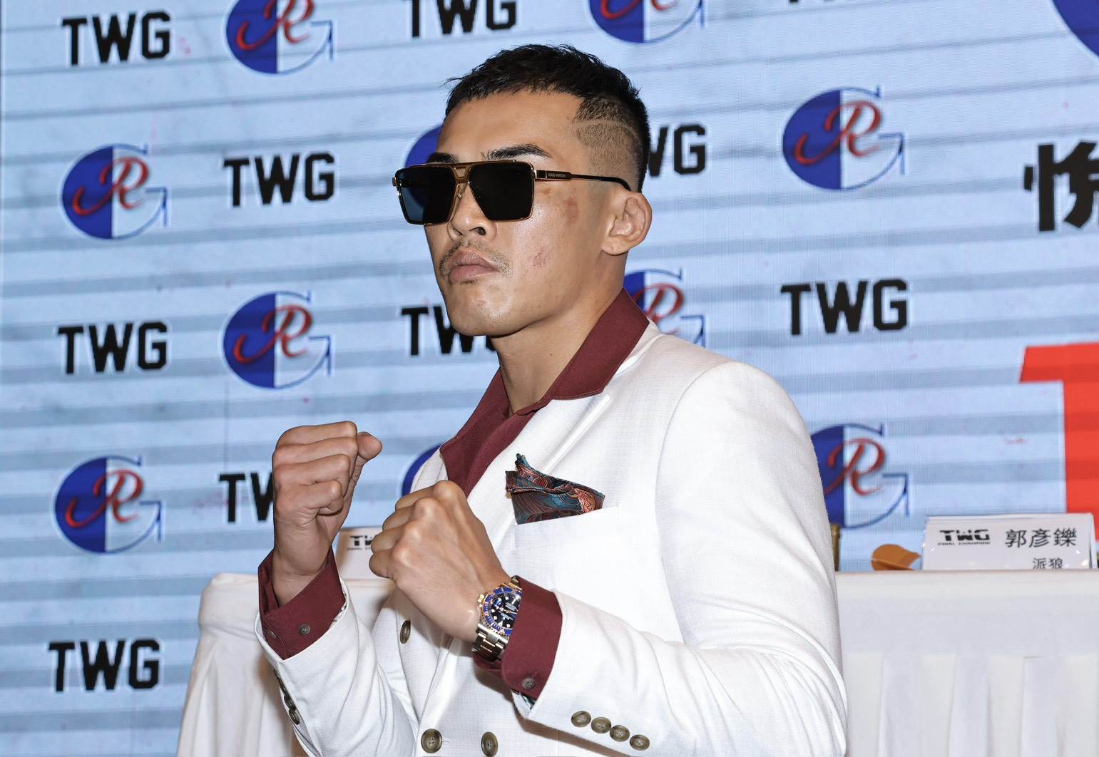 韓森即將在5月對決金鋼刀。（圖／東森娛樂）