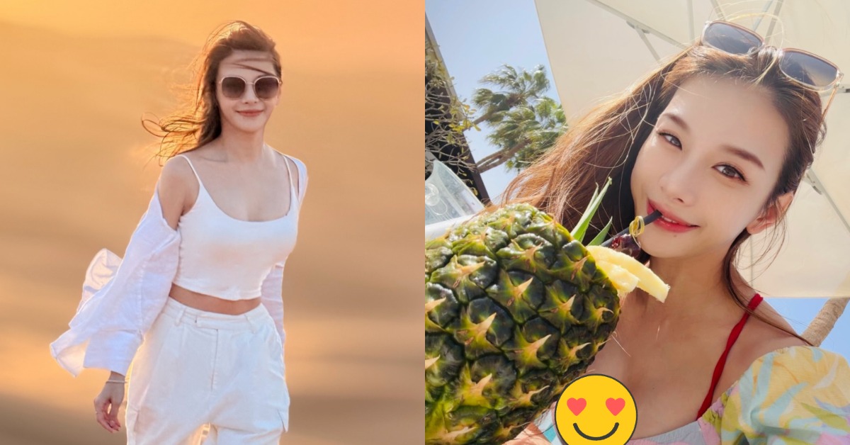 女星艾莉絲近日帶著孩子們一起去杜拜旅遊。（圖／翻攝自艾莉絲 IG）