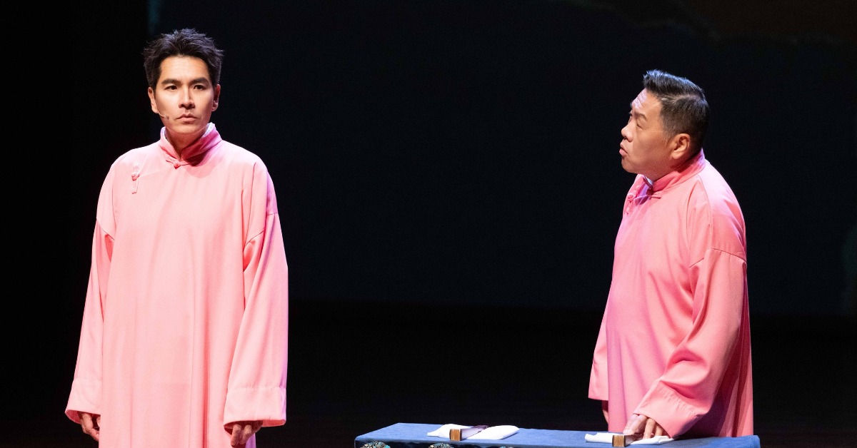 王傳一與朱德剛合作的相聲脫口秀《壹加一剛好比三小》。（圖／嚞娛樂提供）