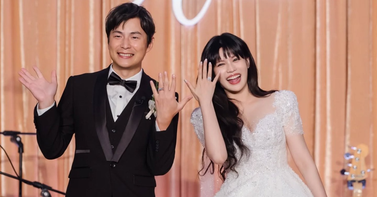 男星孫協志與女星夏宇童於上個月西洋情人節正式步入婚姻殿堂。（圖／翻攝自孫協志 臉書）