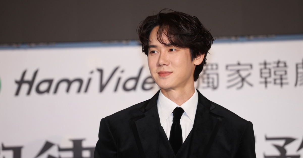 韓星柳演錫出席在台新劇記者會。（圖／東森娛樂）