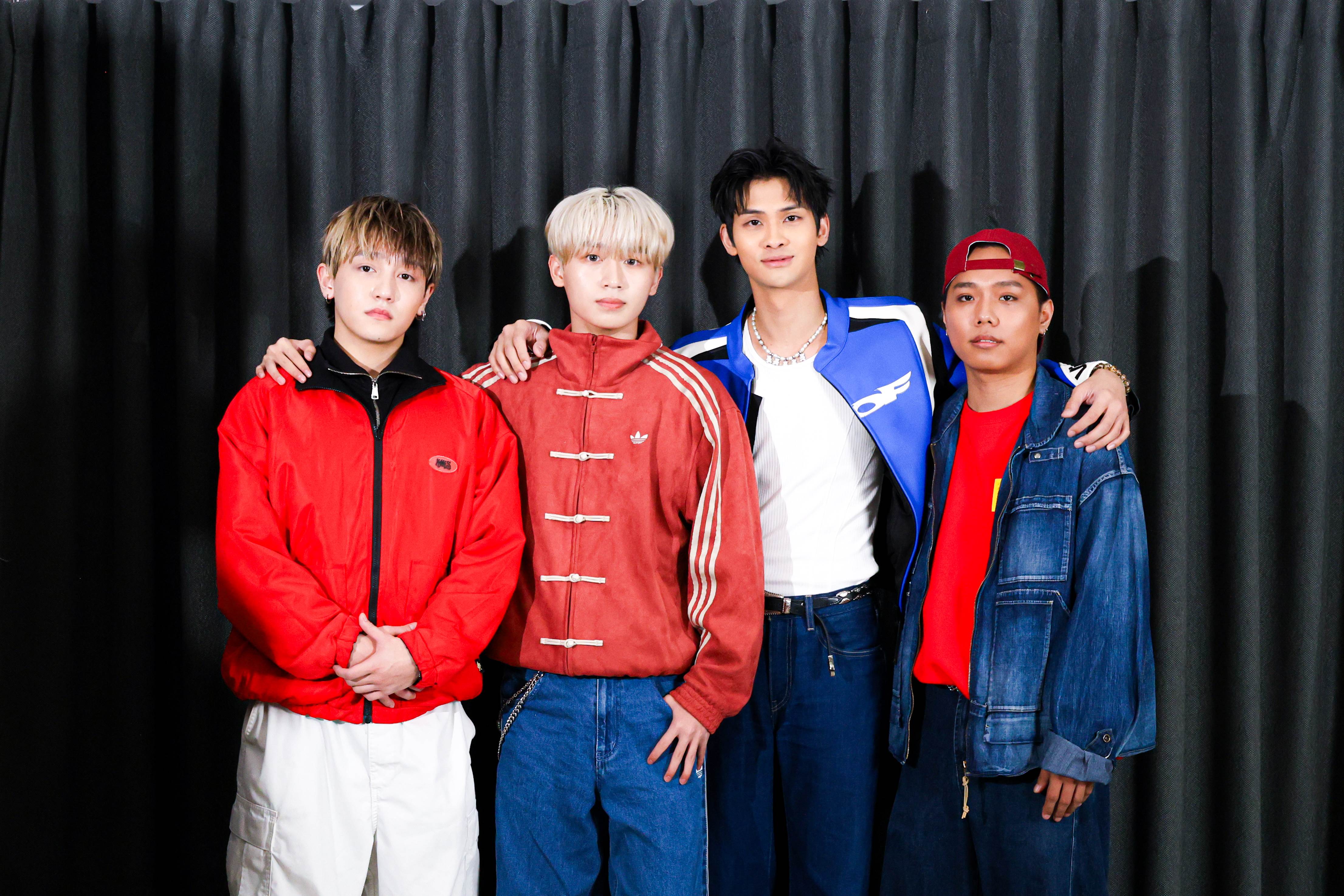 偶像運動會潘永安（左起）、勝銘、浦洋、小歐。（圖／踢帕娛樂）