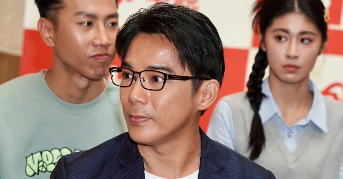 陳子強早退記者會。（圖／東森娛樂）