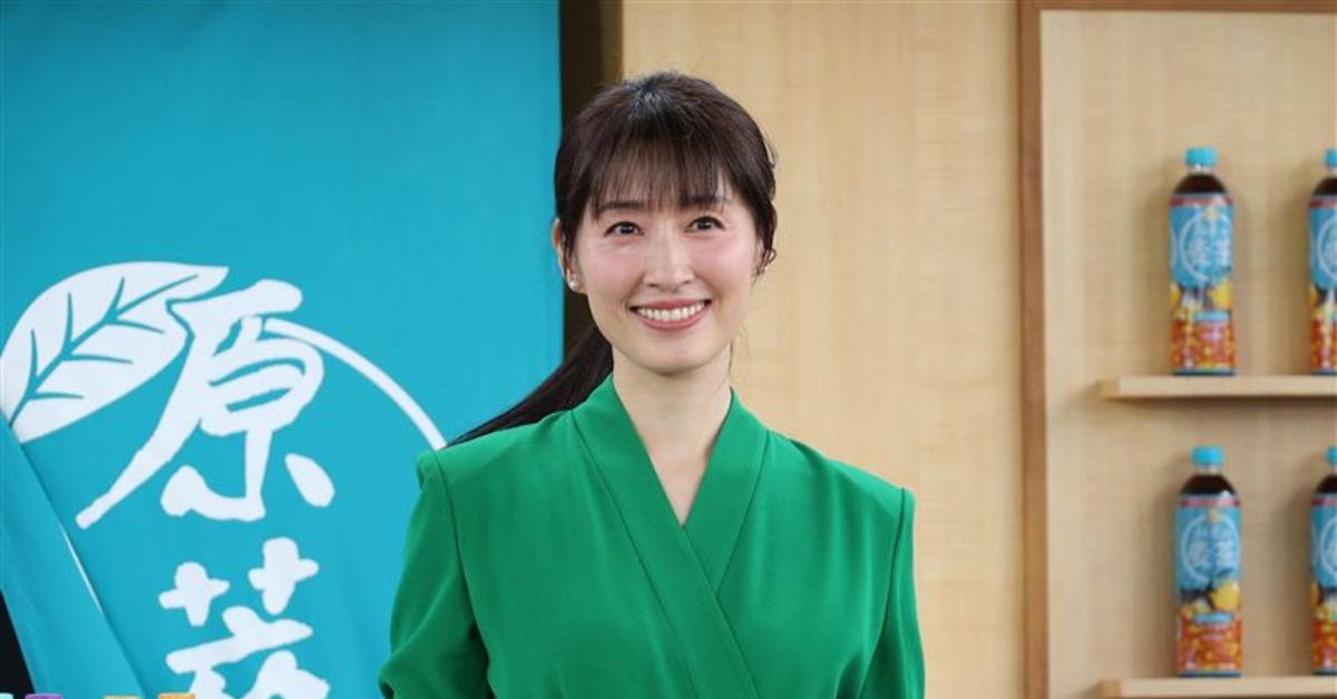 田中千繪出席茶飲品牌代言活動。（圖／東森娛樂）