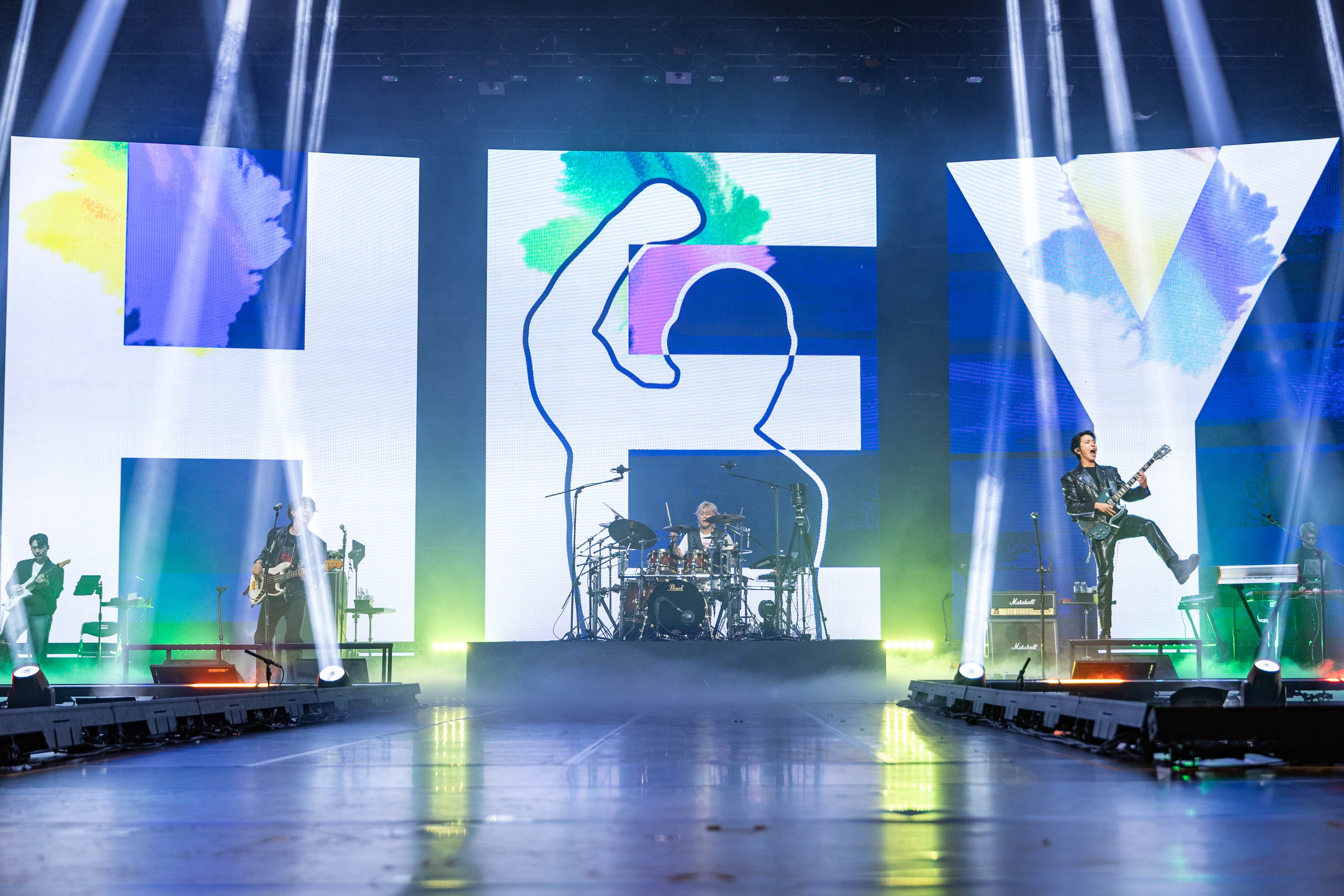 韓國樂團CNBLUE在北流開唱，現場約有4500名BOICE（粉絲名）。（圖／和協整合行銷提供）