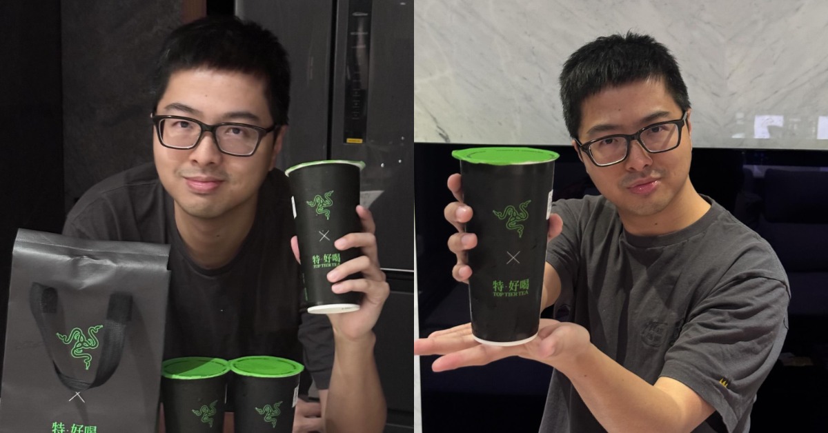 實況主丁特（Dinter）對台韓戰再加碼3000杯手搖飲。（圖／翻攝自丁特 IG）