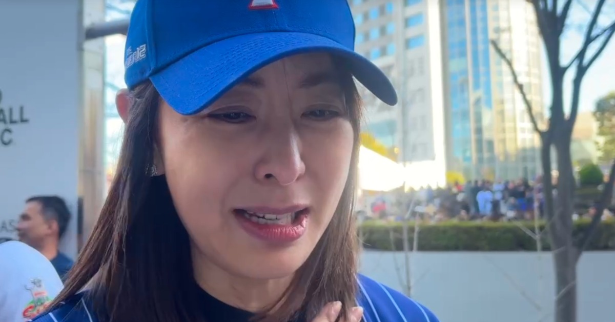 賈永婕在台灣戰勝韓國後感性發聲。（圖／東森新聞）