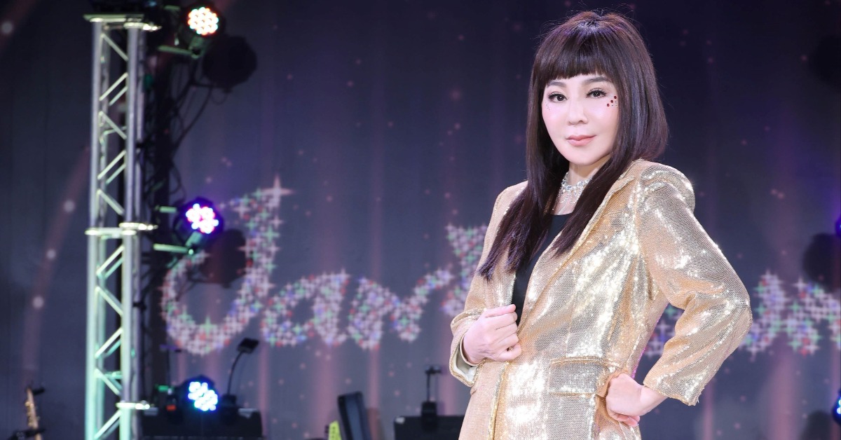 王彩樺頂著埃及豔后髮型登台。（圖／劍湖山世界提供）