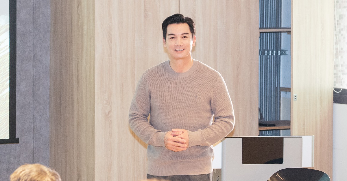 伊正出席《以身相許》陽明交大特映會。（圖／大愛）