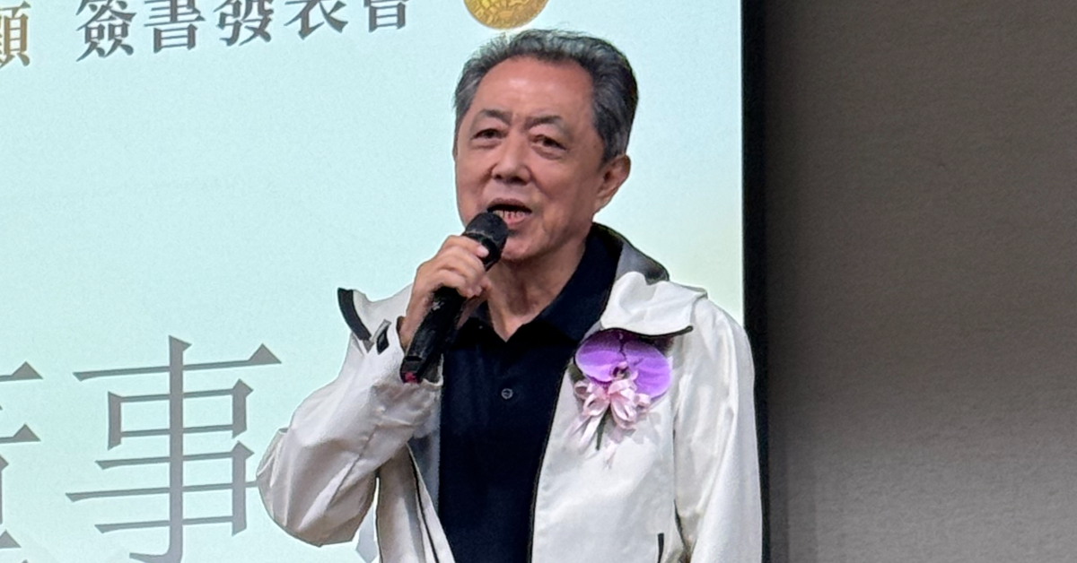 中華民國電影事業發展基金會<a href='https://star.ebc.net.tw/search/tags/朱延平/' target='_blank'>朱延平</a>董事長為新書推薦專講。（圖／台北市電影委員會提供）