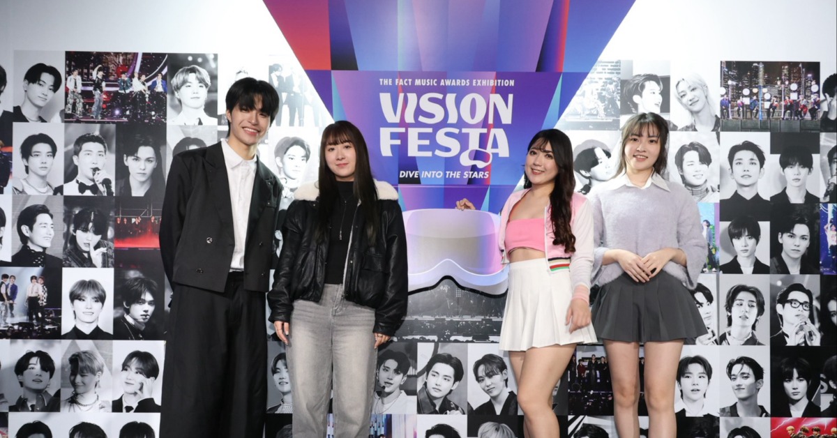 YouTuber「快樂寶賤」、KOL麵麵、江北北、松鼠今（13）日搶先體驗日本VR展。（圖／東森娛樂）