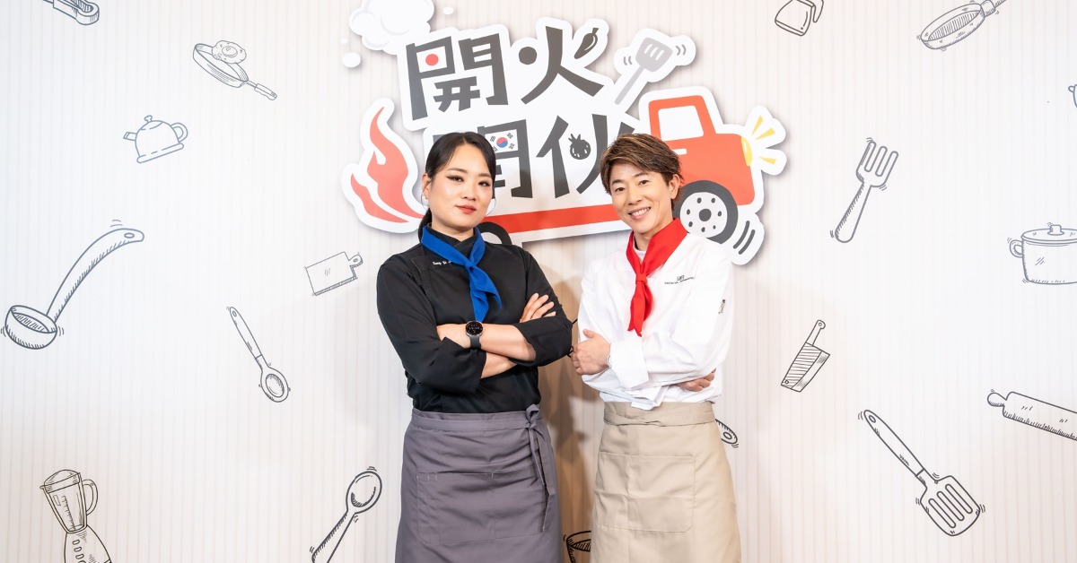 韓國主廚鄭智善和日本主廚川越達即將展開料理對決。（圖／TVBS提供）