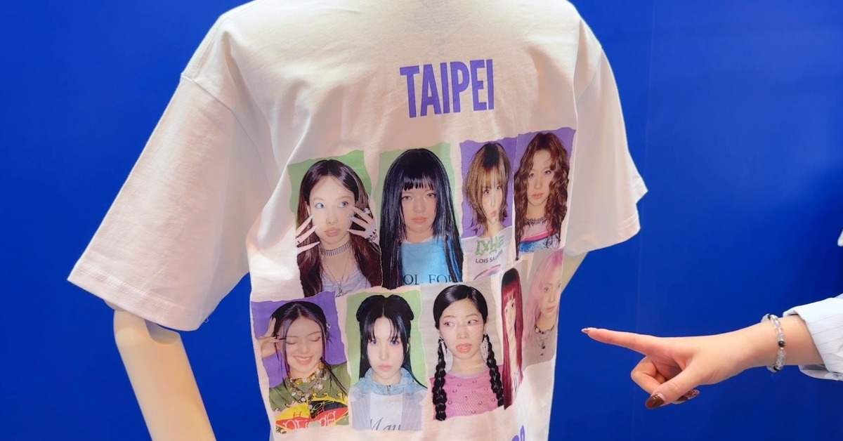 TWICE台北快閃店限定T。（圖／東森新聞）