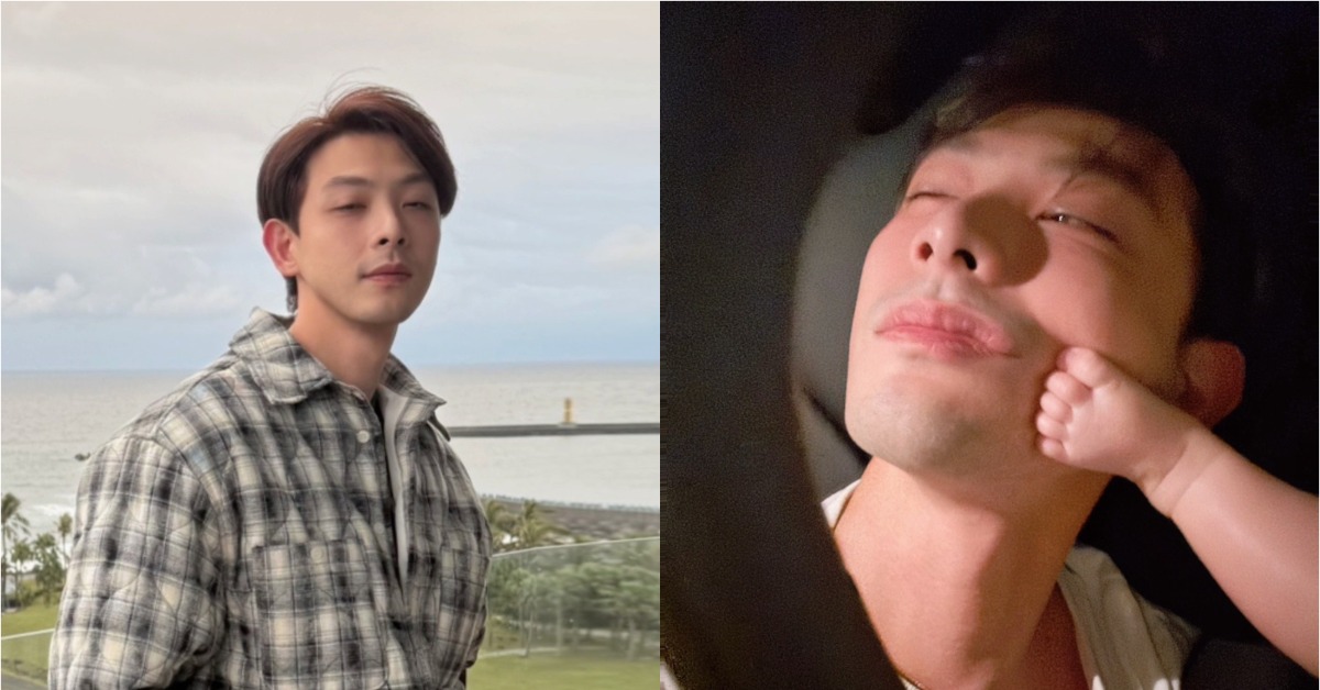 藝人連晨翔分享老婆劉品言掌鏡拍出的醜照。（圖／翻攝自連晨翔 臉書）