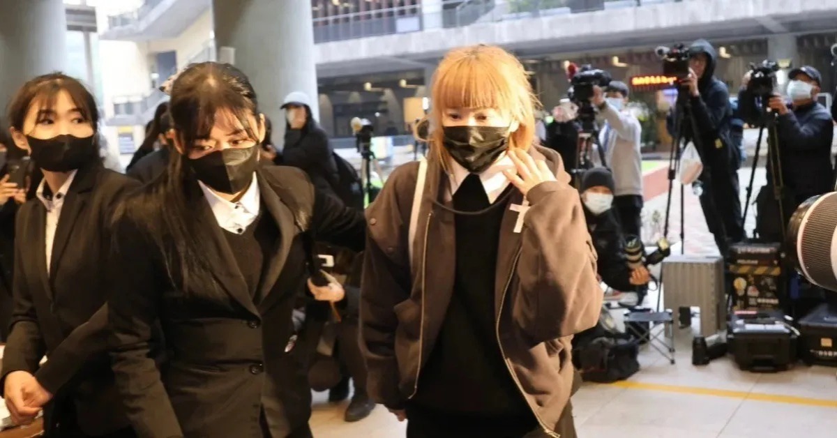 陸元琪日前出席前夫袁惟仁的告別式。（圖／東森娛樂）