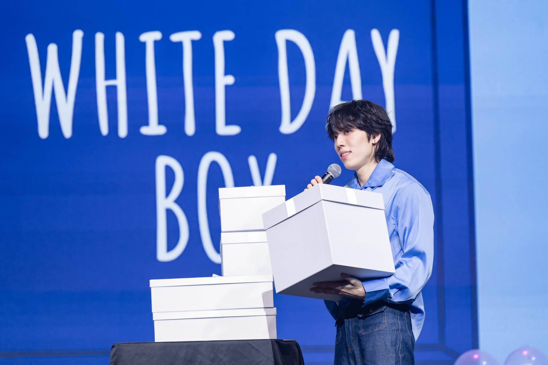 韓國男團INFINITE成員張東雨粉絲見面會《2026 JANG DONG WOO FAN PARTY : SUPER WHITE DAY》狂送禮。（圖／RICHINING提供）