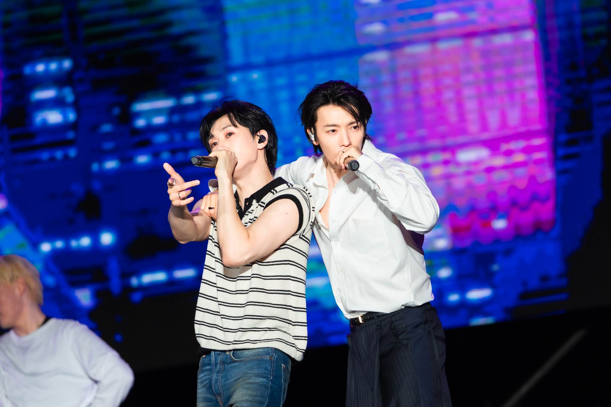 韓國男團Super Junior- D&E 銀赫和東海寵粉安可。（圖／讀者提供）