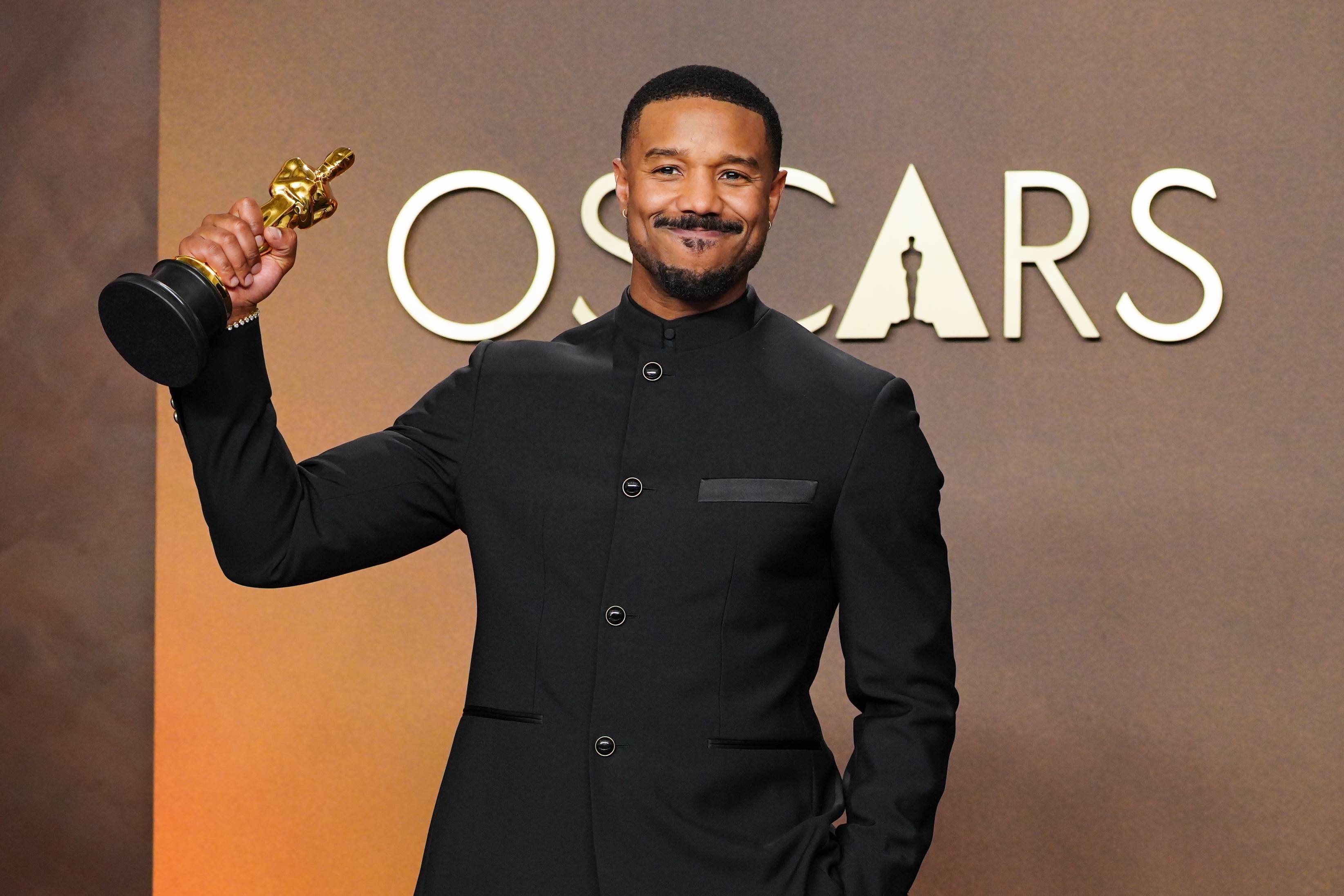 麥可B喬丹 (Michael B. Jordan）以《罪人》拿下影帝。（圖／美聯社）