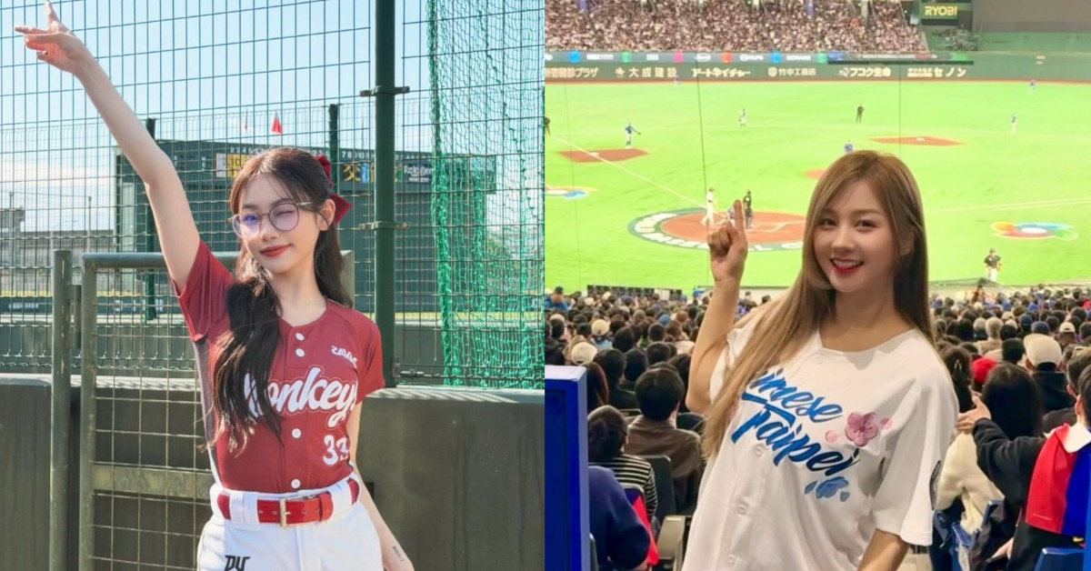 言梓璇（左起）、穆又甯改名迎接新球季。（圖／樂天桃猿提供）