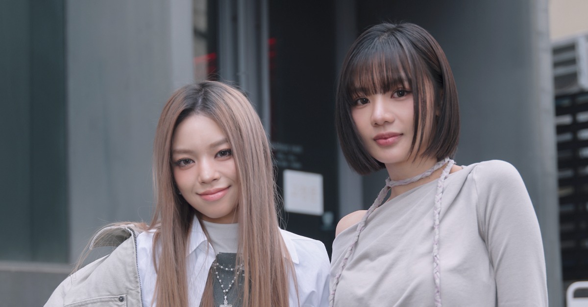 木木與粼粼仿妝aespa成員WINTER。（圖／品牌提供）