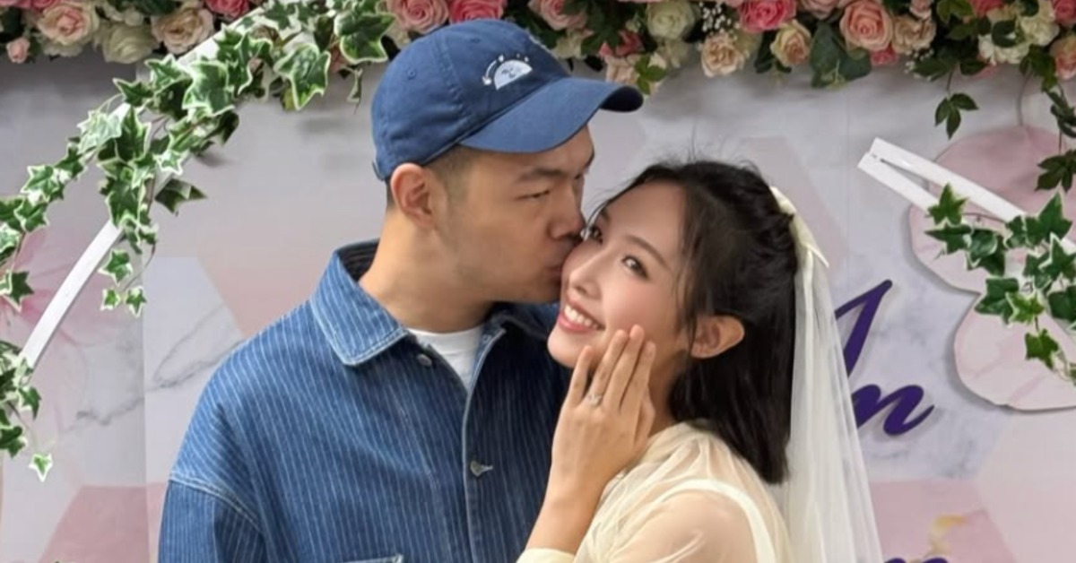 劉樸與陳大天去年底登記結婚。（圖／翻攝自陳大天IG）