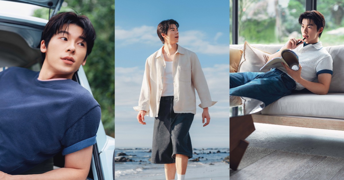 UNIQLO攜手15周年品牌大使許光漢，演繹夏日穿搭新靈感。（圖／UNIQLO）