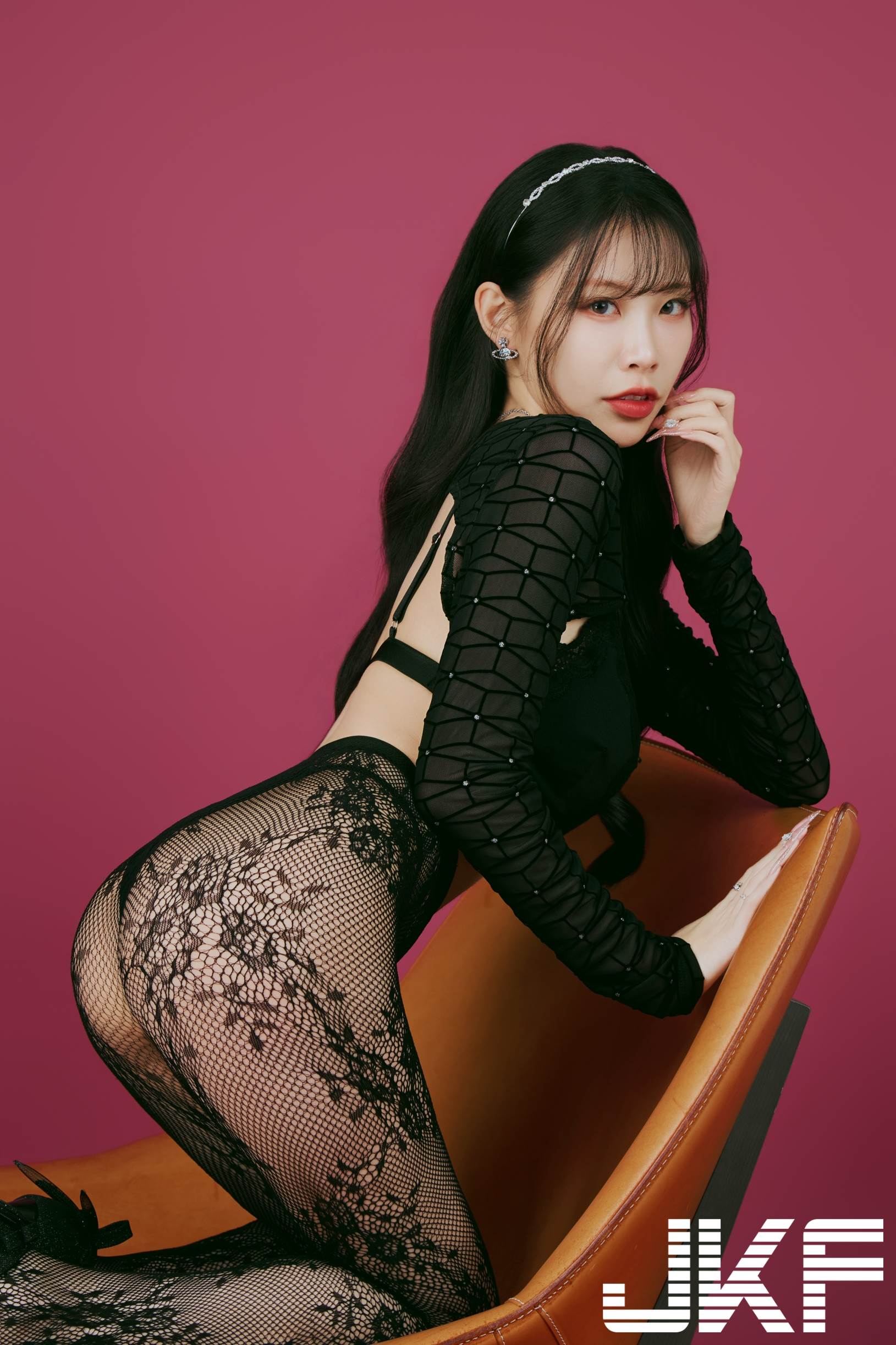 第七屆JKF百大女郎第五名的玟妡。（圖／JKF提供）