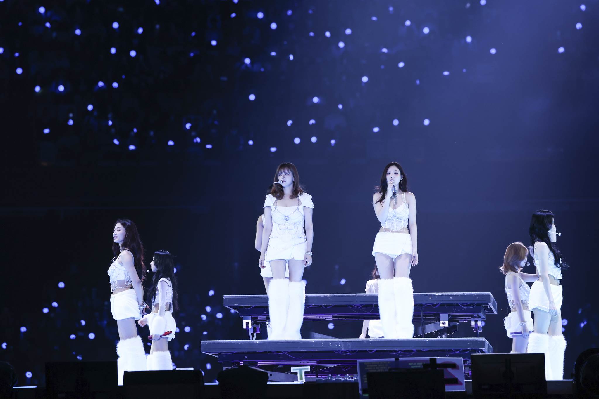 南韓女團TWICE於臺北大巨蛋舉辦《THIS IS FOR》演唱會，帶來夯曲和成員SOLO曲。（圖／Live Nation Taiwan提供）