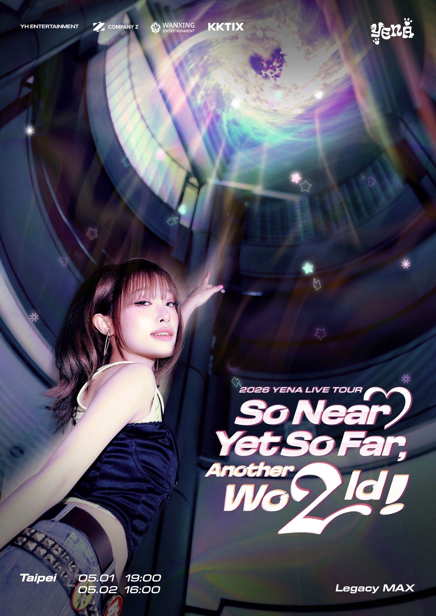 韓國歌手YENA（崔叡娜）巡演《2026 YENA LIVE TOUR [So Near Yet So Far, Another Wo2ld!]》台北場。（圖／KULTURE ENTERTAINMENT提供）