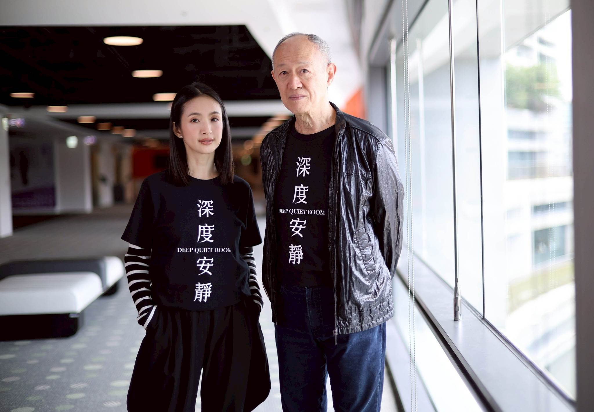 林依晨、<a href='https://star.ebc.net.tw/search/tags/金士傑/' target='_blank'>金士傑</a>在<a href='https://star.ebc.net.tw/search/tags/電影/' target='_blank'>電影</a>《深度安靜》中演出父女。（圖／東森娛樂）