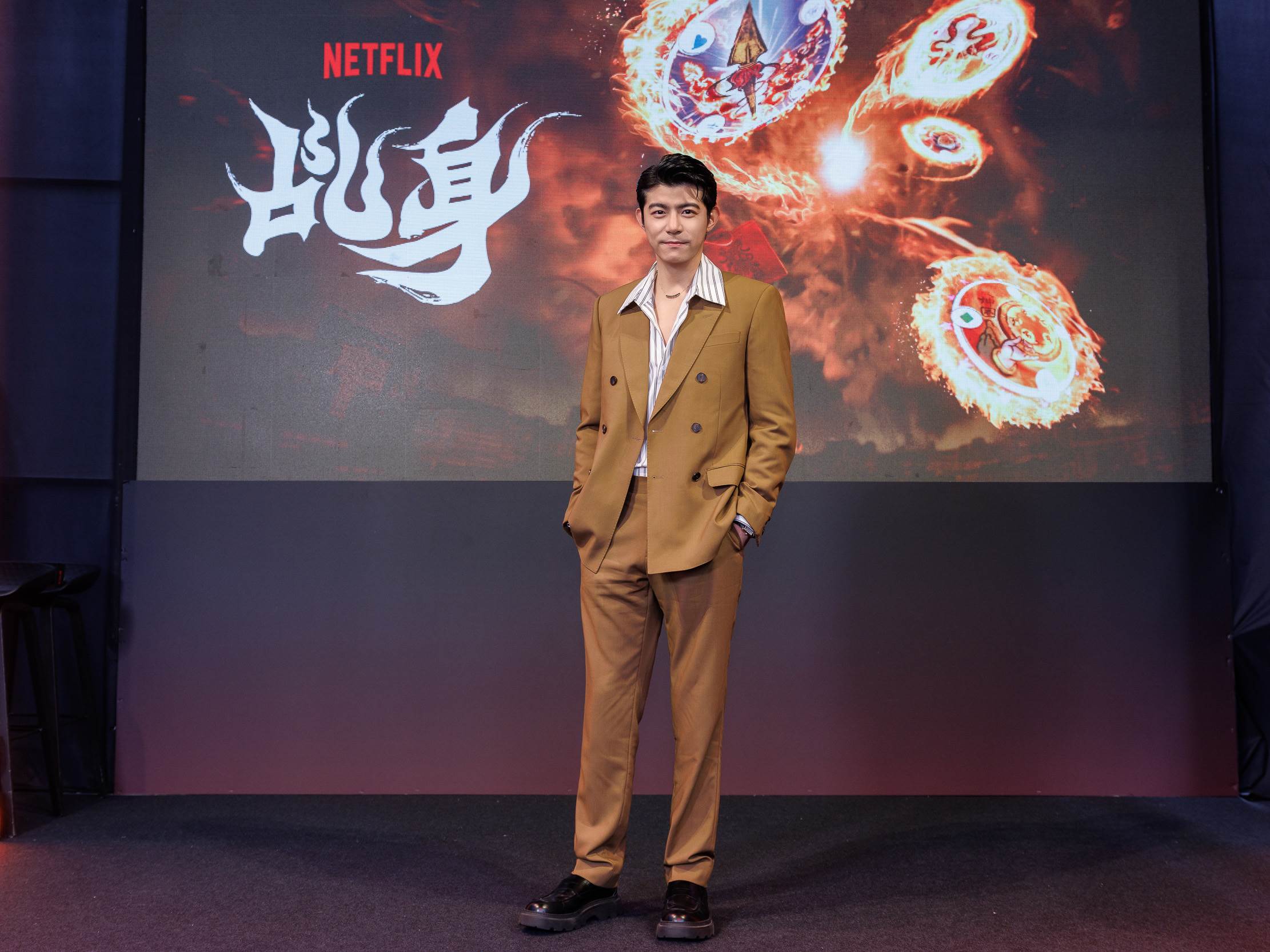 王柏傑飾演三太子，《戲說台灣》成參考範本。（圖／Netflix）