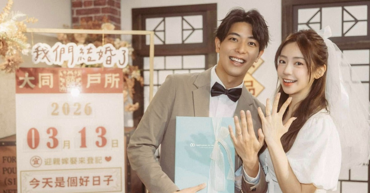 陳天仁、河村一樹分享跨國婚姻在台登記結婚流程。（圖／翻攝自陳天仁臉書）