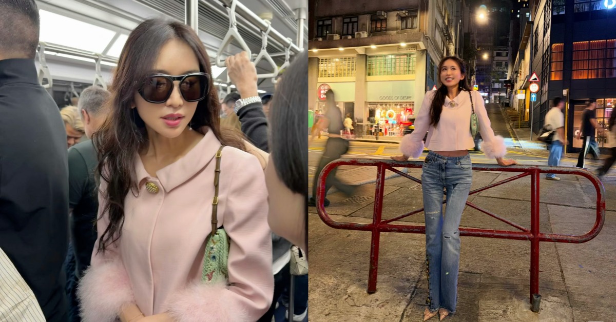 林志玲搭香港地鐵。（圖／翻攝自林志玲小紅書）